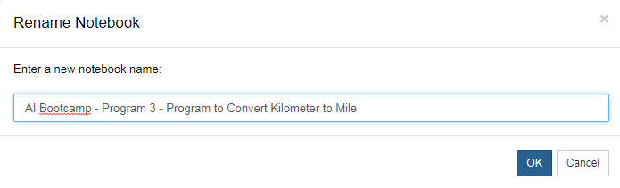 Program to Convert Kilometers to Miles